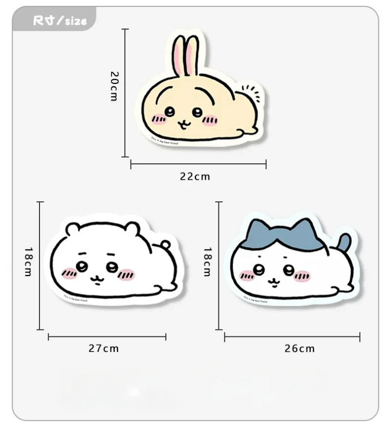 Chiikawa Cartoon Jiyi Usagi Ha - Leather Desk Pad 리뷰 및 가격