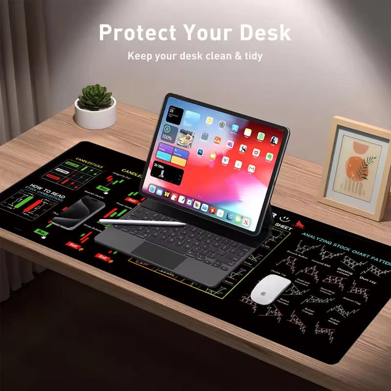 EXCO 주식 시장 거래자 가죽 마우스 패드 대형 캔들 - Leather Desk Pad 리뷰 및 가격