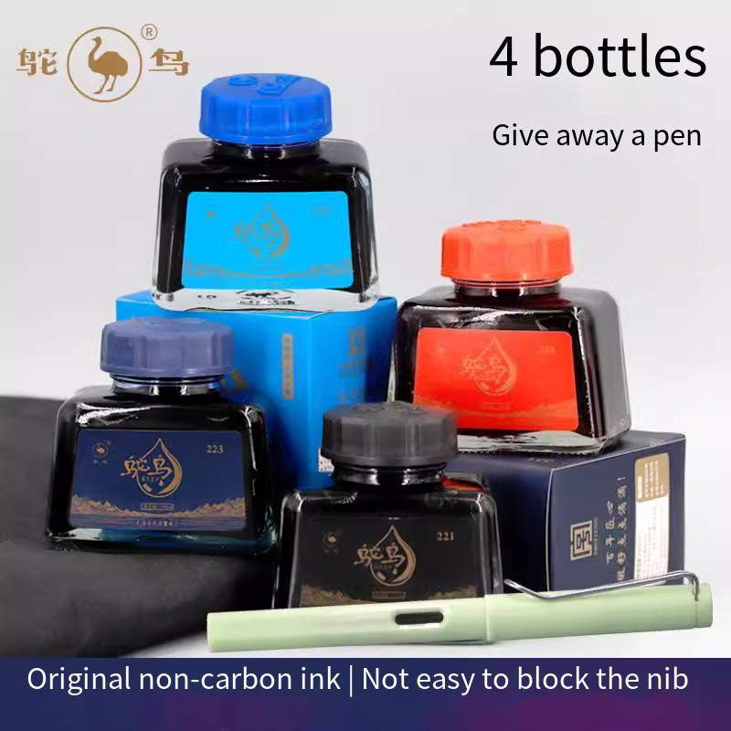 타조 2-시리즈 만년필 잉크, 48ml - 막힘 없는  - Fountain Pen Bottled Ink 리뷰 및 가격