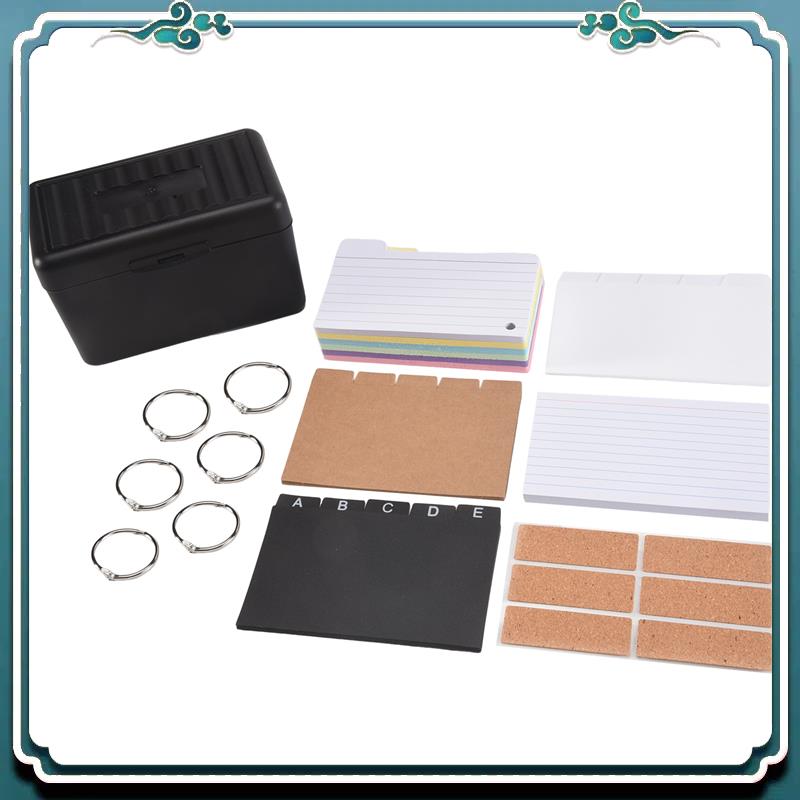 인덱스 카드 홀더 세트, 230개의 다양한 플래시 카드 - Card Index Box 리뷰 및 가격