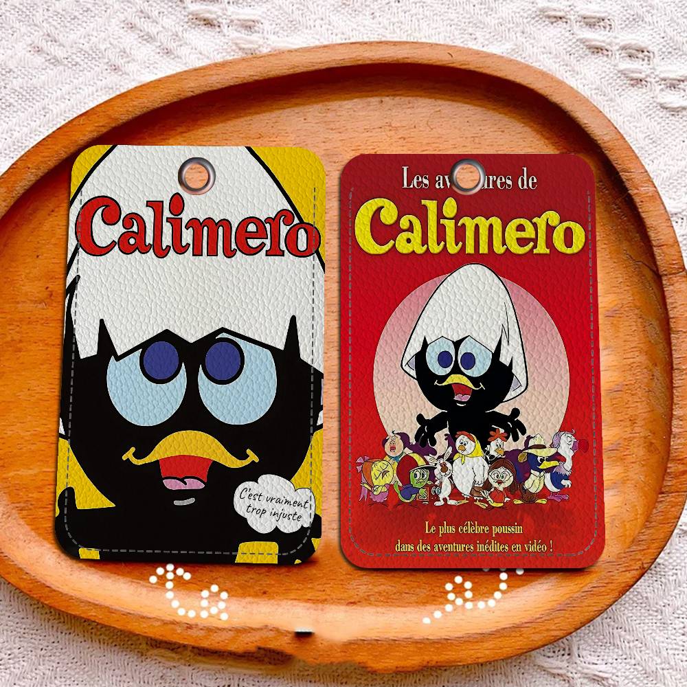 만화 C-Calimero 1Pc PU 가죽 카드 홀더  - Card Index Box 리뷰 및 가격