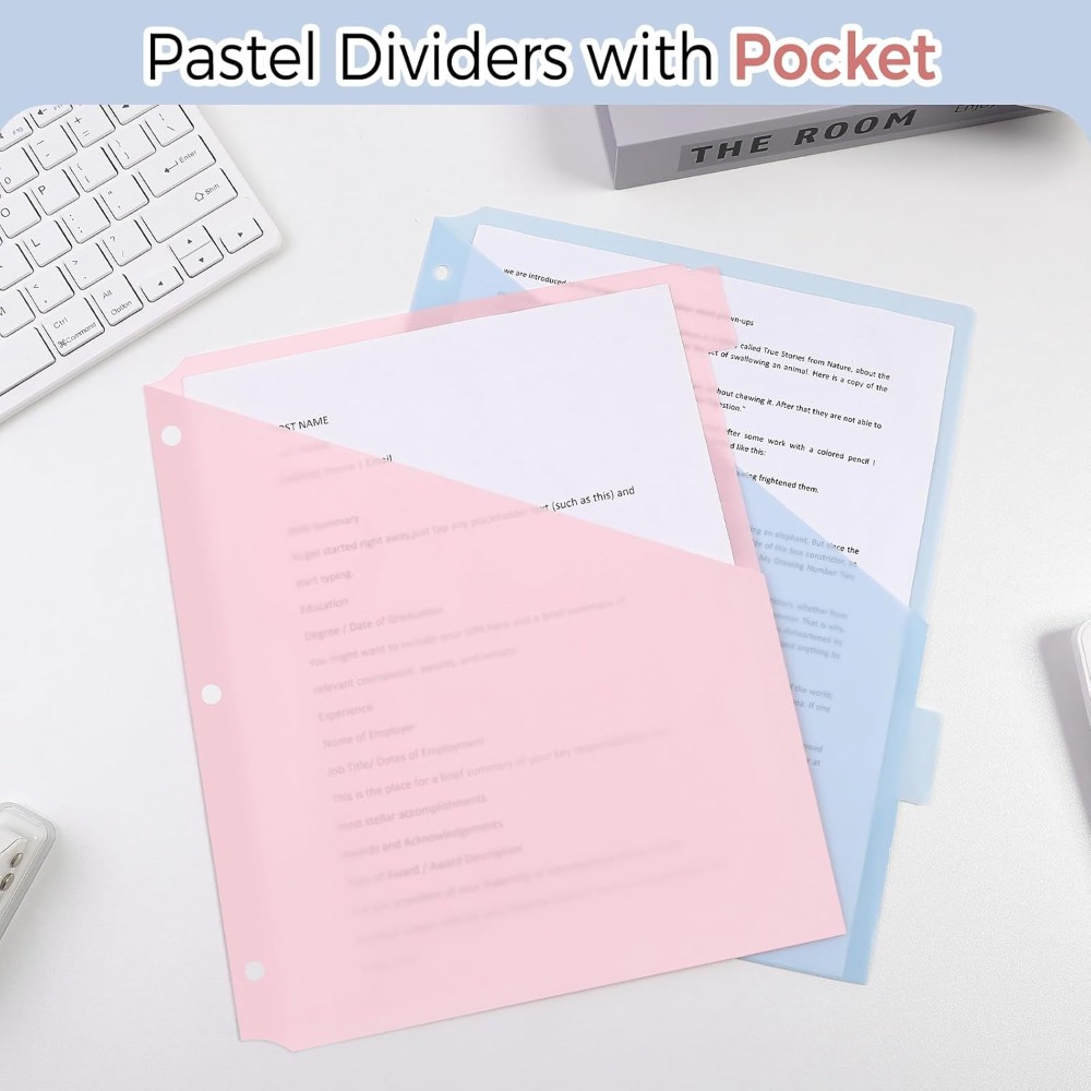A4 파스텔 바인더 디바이더 8개, 3링 바인더 싱글  - Tab Divider A4 리뷰 및 가격