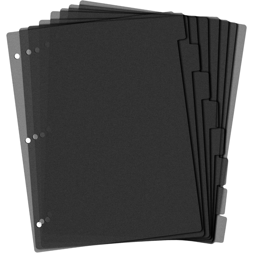 8단 검정 플라스틱 바인더 디바이더 A4 3홀 방수 폴 - Tab Divider A4 리뷰 및 가격