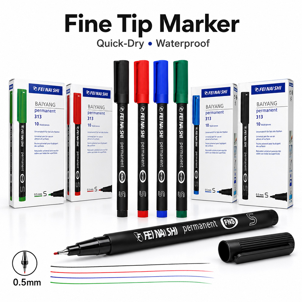4/12 Pcs 0.5mm 파인 팁 영구 마커 펜 방수 - Correction Pen Fine 리뷰 및 가격