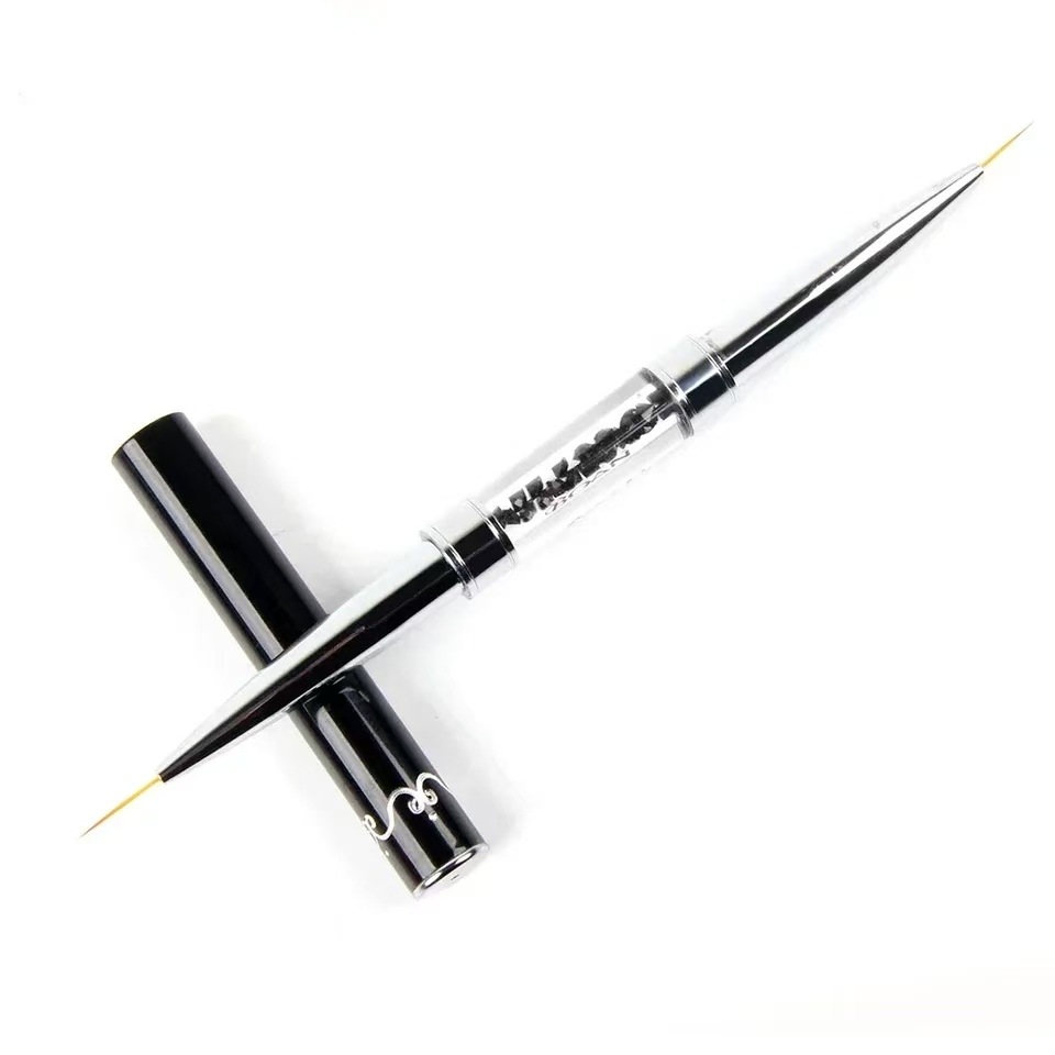 듀얼 엔드 블랙 메탈 핸들 네일 아트 라이너 펜, 더블 - Correction Pen Fine 리뷰 및 가격