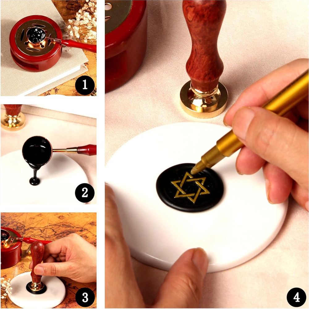 개인 맞춤형 왁스 실링 스탬프, 맞춤형 웨딩 왁스 씰  - Wax Seal Stamp Set 리뷰 및 가격