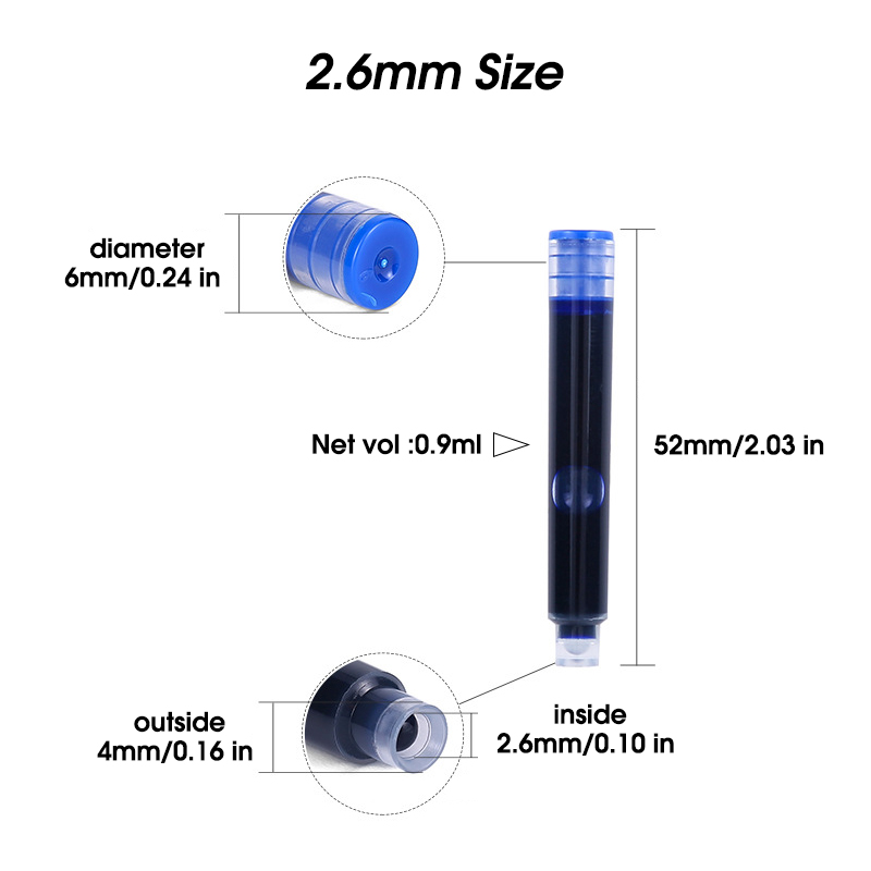 50pcs 만년필 잉크 카트리지 리필 병 4 색 일회용 - Fountain Pen Bottled Ink 리뷰 및 가격
