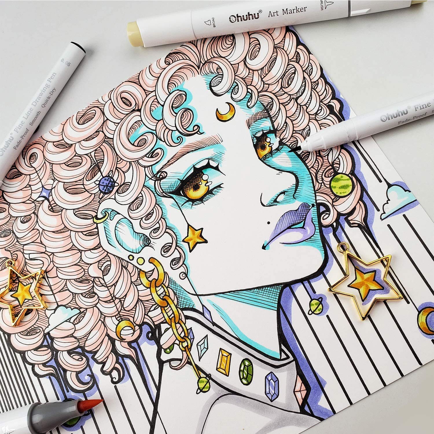 Ohuhu 마이크로 펜 Fineliner 드로잉 펜 8 - Copic Marker Sketch 리뷰 및 가격
